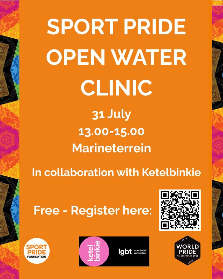 Post zwemclinics Ketelbinkie Sport Pride Open Water flyer