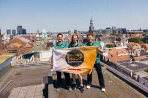 Foto van Fotoshoot Bjorn Borg met vlag Sport Pride